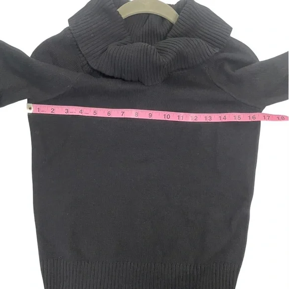 Aeropostale Black Cowl Neck Knit Sweater - Picture 9 of 11